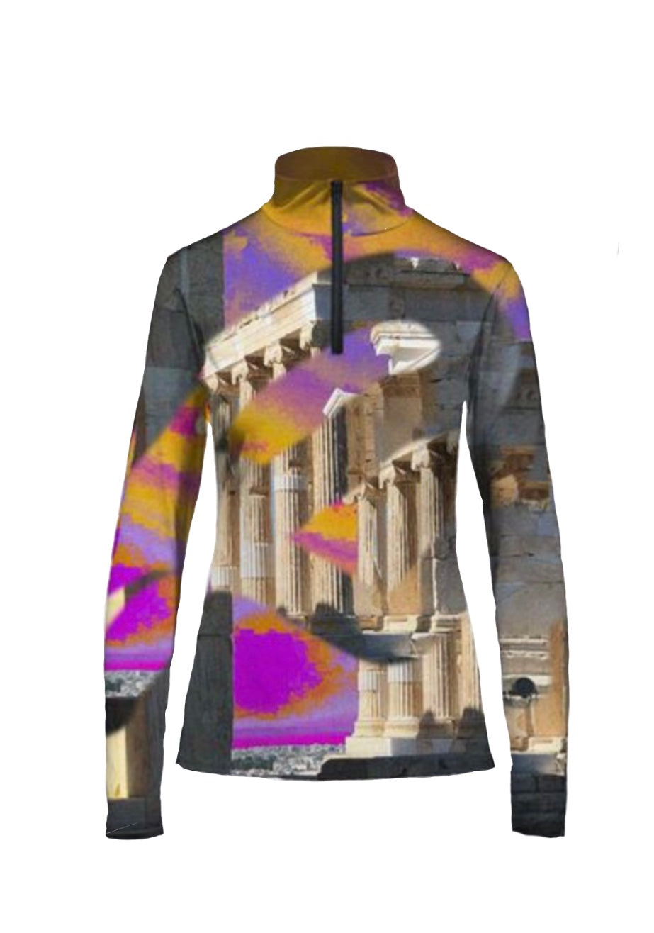 Abstract Athens Quarter Zip